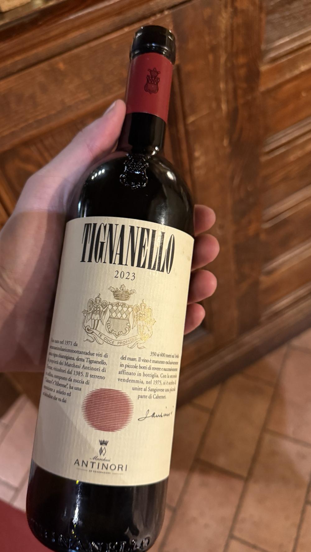 Bottiglia di Tignanello 2023, Marchesi Antinori